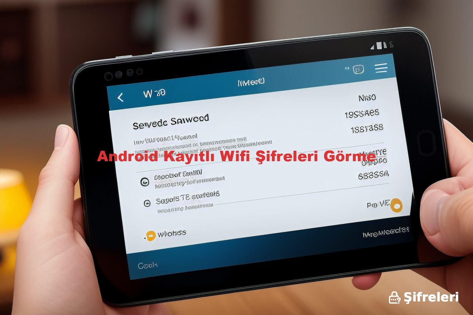 Android Kayıtlı Wifi Şifreleri Görme