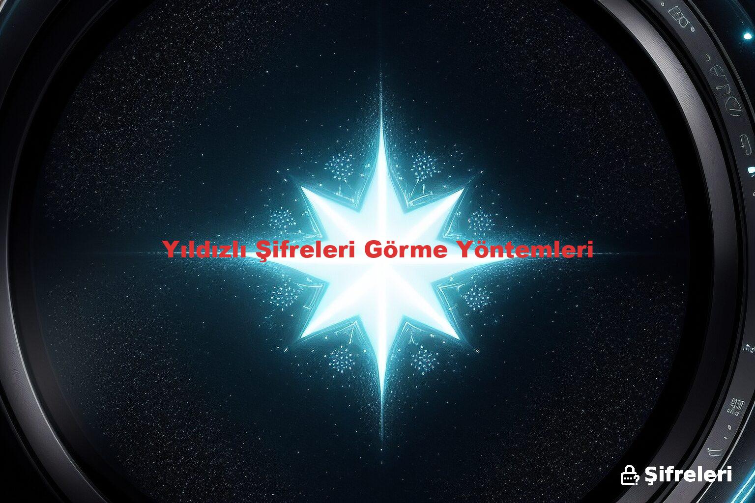 Yıldızlı Şifreleri Görme Yöntemleri