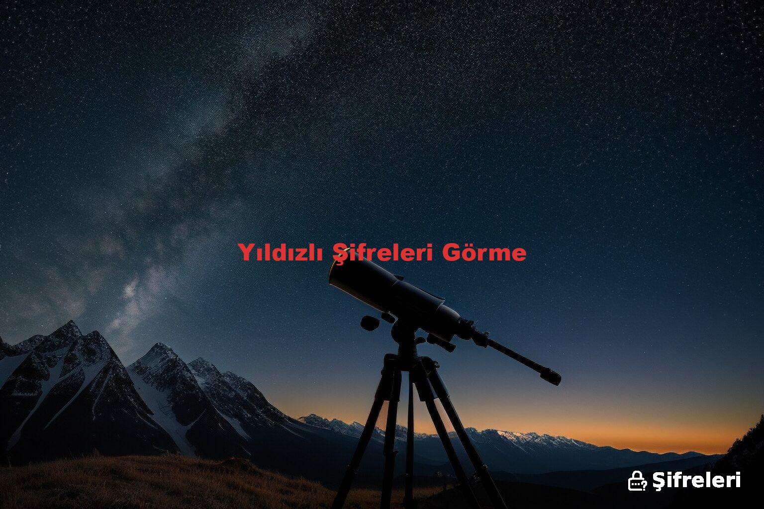 Yıldızlı Şifreleri Görme