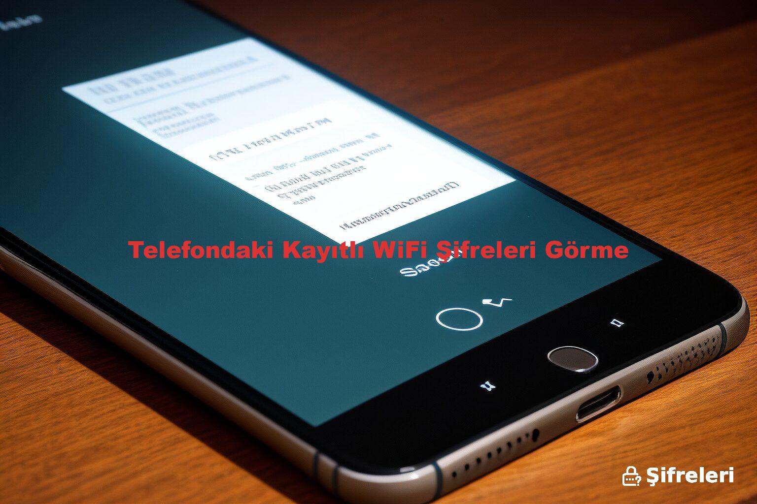 Telefondaki Kayıtlı WiFi Şifreleri Görme